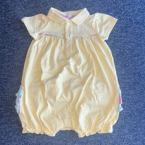 Chaps baby girl yellow romper